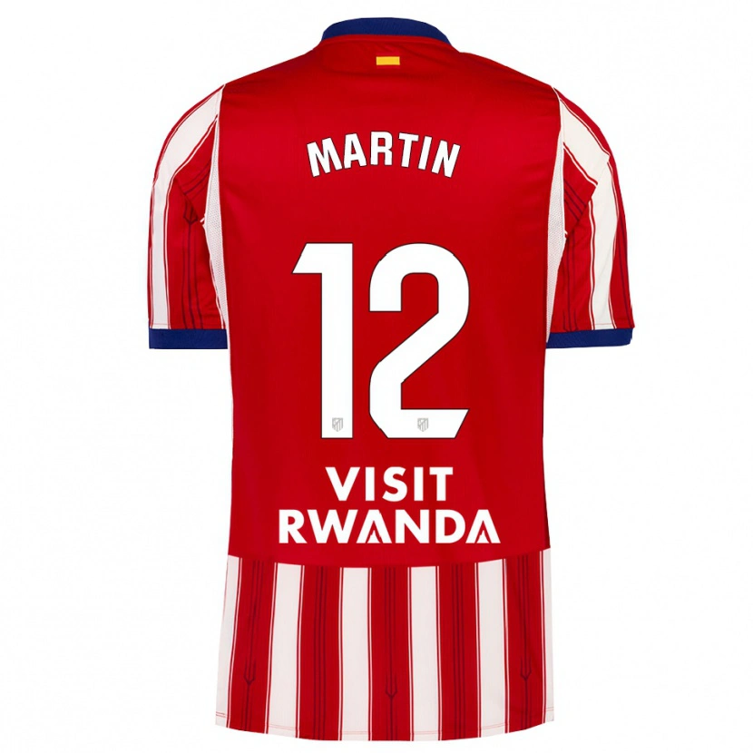 Danxen Enfant Maillot Carlos Martín #12 Bleu Royal Rouge Blanc Tenues Domicile 2026/27 T-Shirt