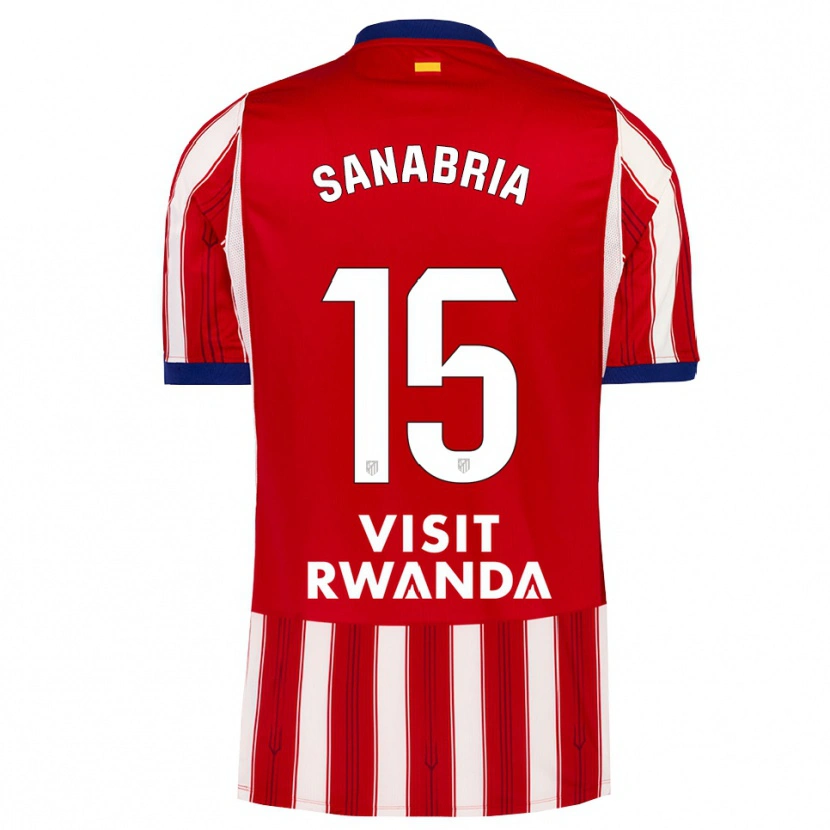 Danxen Enfant Maillot Juan Sanabria #15 Bleu Royal Rouge Blanc Tenues Domicile 2026/27 T-Shirt