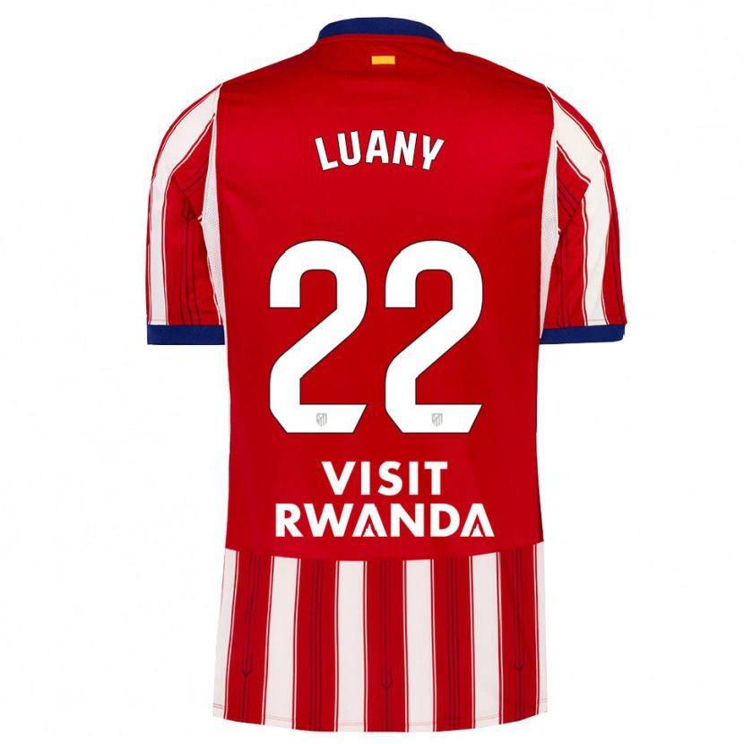 Danxen Enfant Maillot Luany Vitória Da Silva Rosa #22 Bleu Royal Rouge Blanc Tenues Domicile 2026/27 T-Shirt