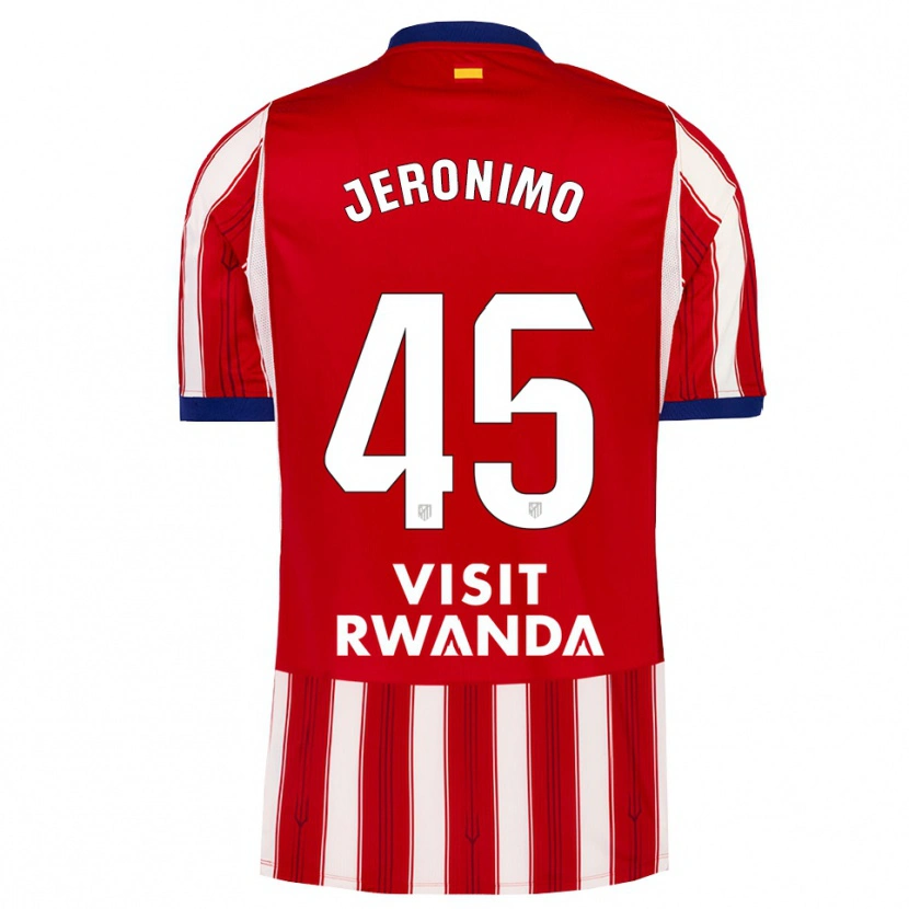 Danxen Enfant Maillot Isaiah Jeronimo #45 Bleu Royal Rouge Blanc Tenues Domicile 2026/27 T-Shirt