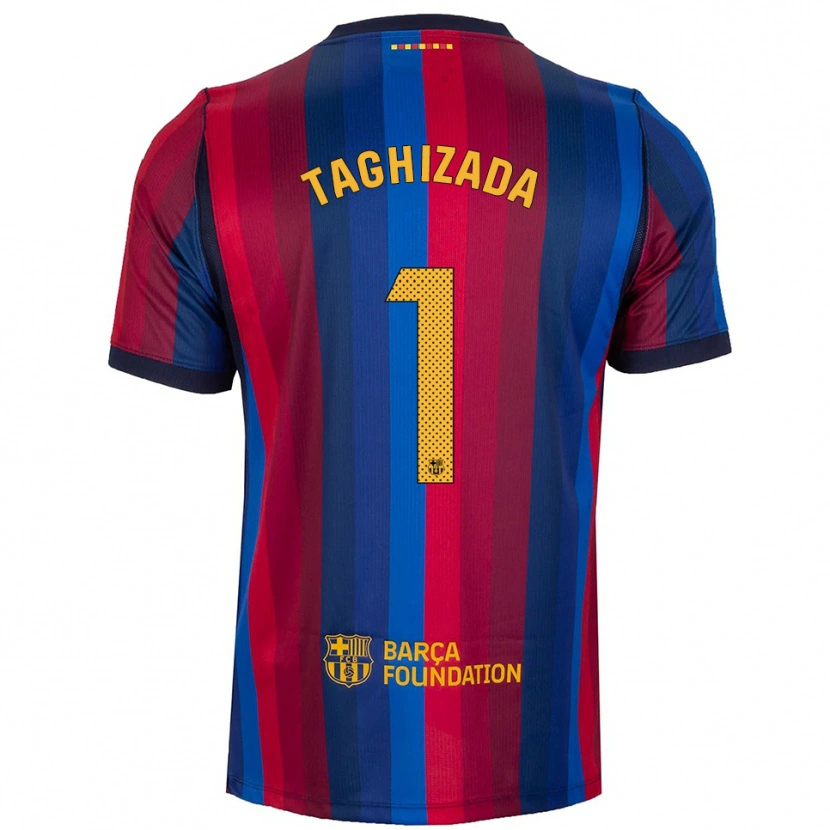 Danxen Enfant Maillot Eldar Taghizada #1 Bleu Royal Rouge Jaune Tenues Domicile 2026/27 T-Shirt
