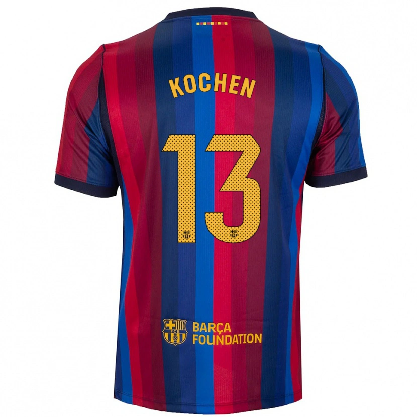 Danxen Enfant Maillot Diego Kochen #13 Bleu Royal Rouge Jaune Tenues Domicile 2026/27 T-Shirt