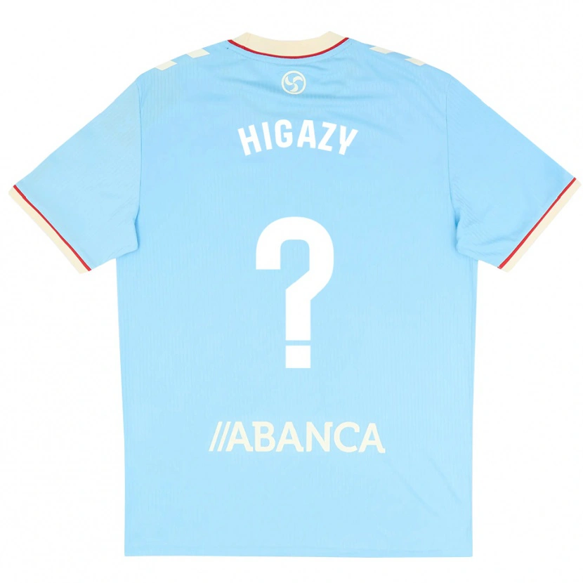 Danxen Enfant Maillot Ibrahim Higazy #0 Bleu Ciel Blanc Rouge Tenues Domicile 2026/27 T-Shirt