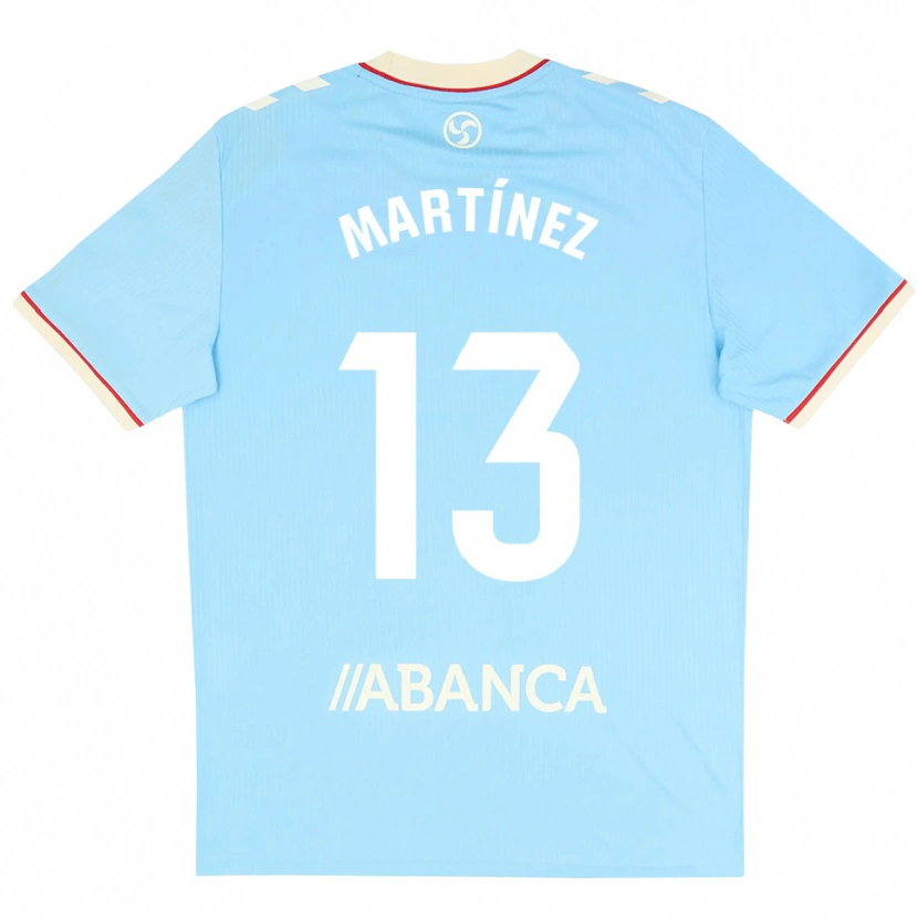 Danxen Enfant Maillot Naiara Martínez #13 Bleu Ciel Blanc Rouge Tenues Domicile 2026/27 T-Shirt