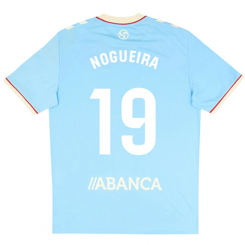 Danxen Enfant Maillot María Nogueira #19 Bleu Ciel Blanc Rouge Tenues Domicile 2026/27 T-Shirt