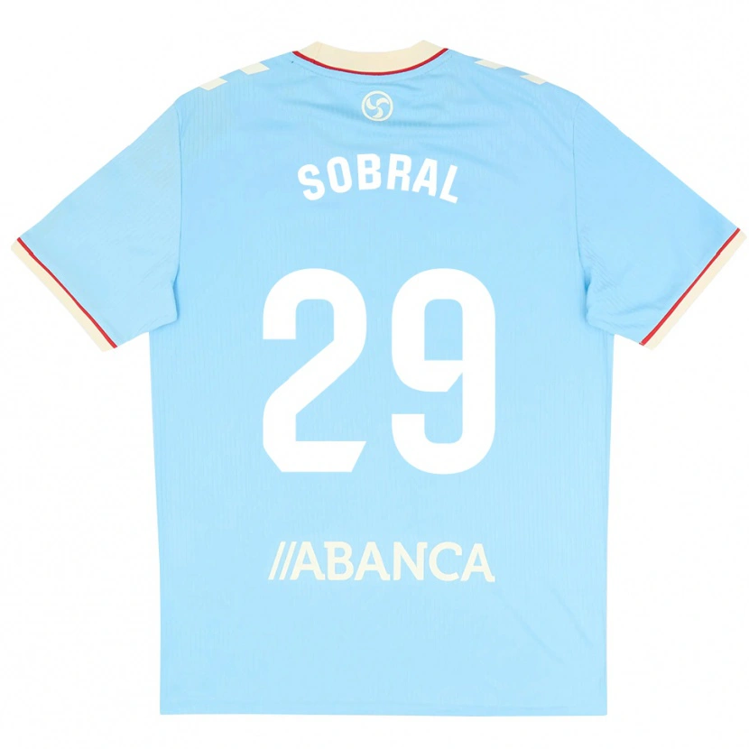 Danxen Enfant Maillot Mateo Sobral #29 Bleu Ciel Blanc Rouge Tenues Domicile 2026/27 T-Shirt