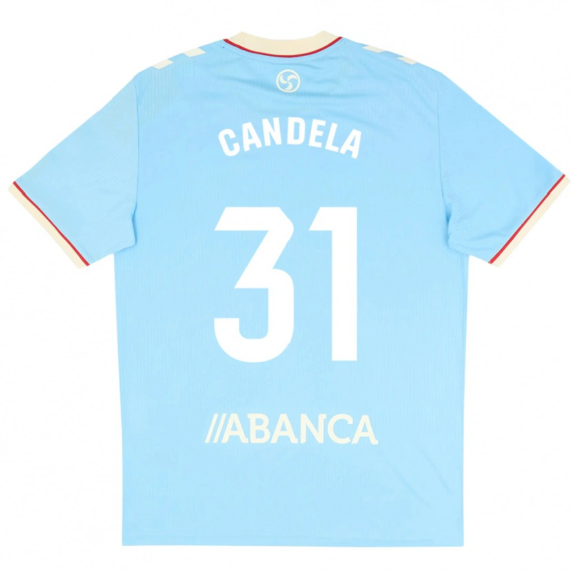 Danxen Enfant Maillot Candela Rodríguez #31 Bleu Ciel Blanc Rouge Tenues Domicile 2026/27 T-Shirt