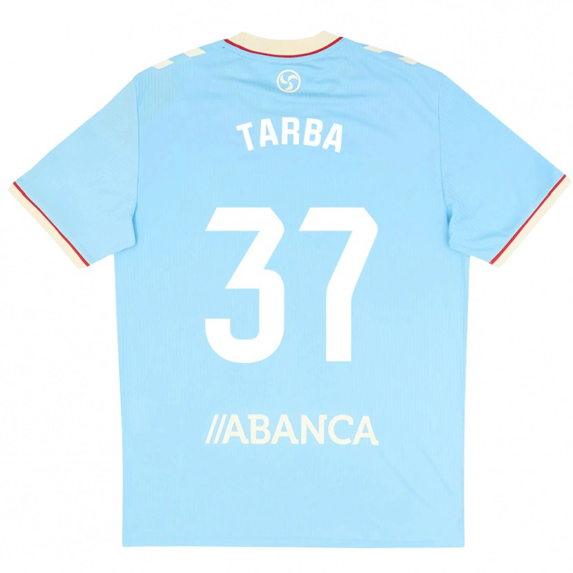 Danxen Enfant Maillot Ianis Tarba #37 Bleu Ciel Blanc Rouge Tenues Domicile 2026/27 T-Shirt