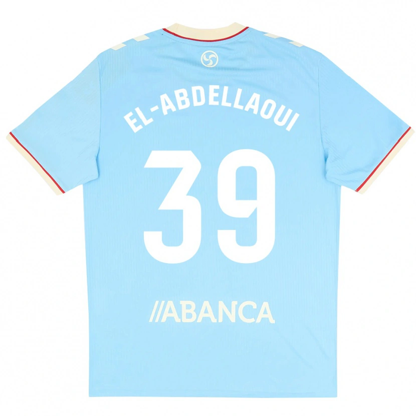 Danxen Enfant Maillot Jones El-Abdellaoui #39 Bleu Ciel Blanc Rouge Tenues Domicile 2026/27 T-Shirt