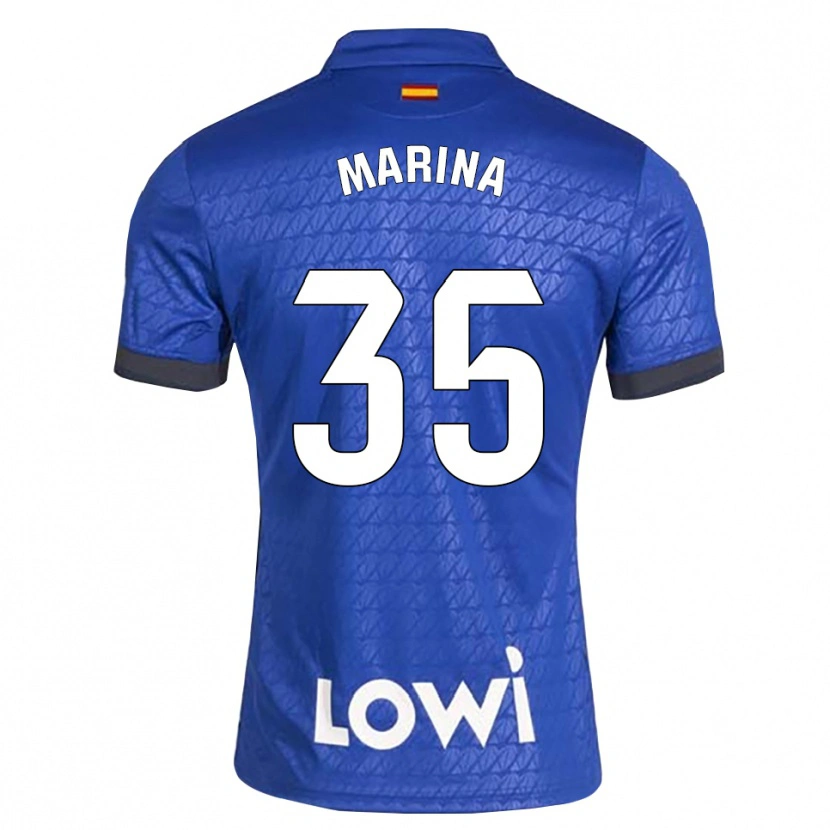 Danxen Enfant Maillot Nacho Marina #35 Bleu Blanc Noir Tenues Domicile 2026/27 T-Shirt