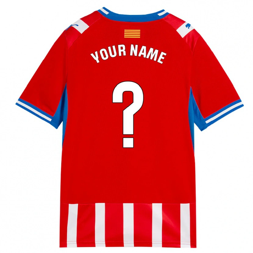 Danxen Enfant Maillot Votre Nom #0 Rouge Blanc Bleu Ciel Tenues Domicile 2026/27 T-Shirt