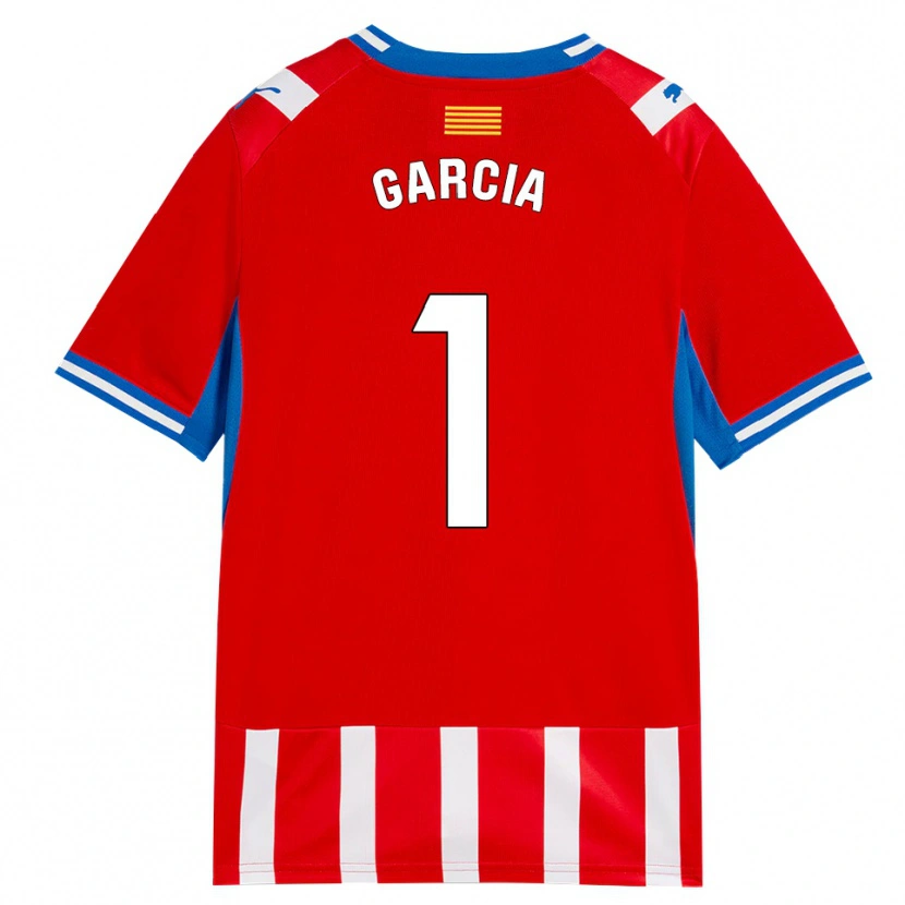 Danxen Enfant Maillot Lucas García #1 Rouge Blanc Bleu Ciel Tenues Domicile 2026/27 T-Shirt