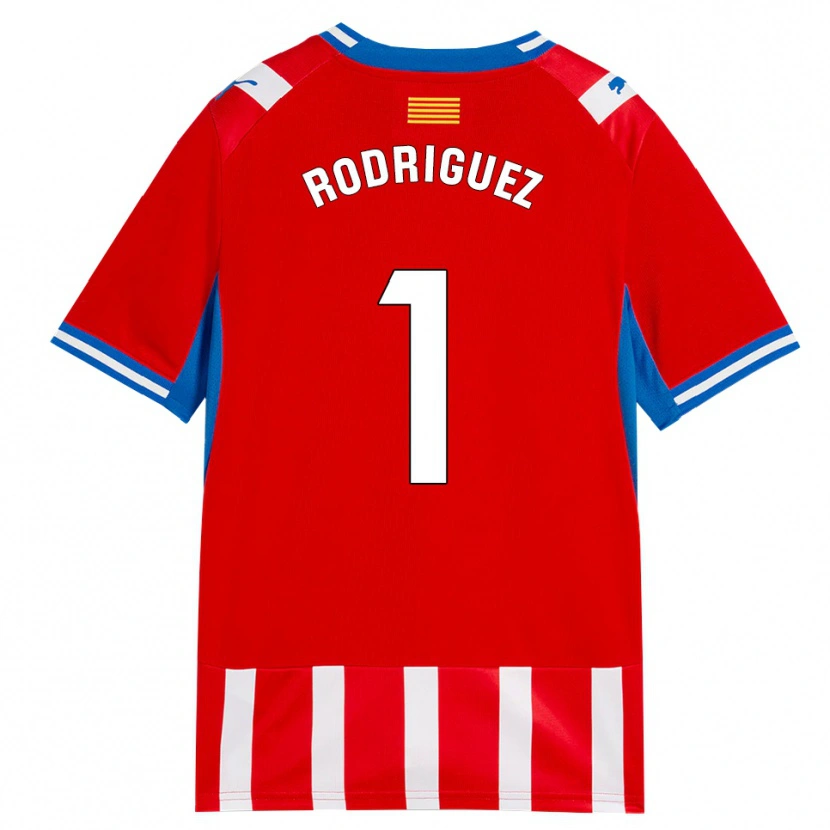 Danxen Enfant Maillot Maria Rodríguez #1 Rouge Blanc Bleu Ciel Tenues Domicile 2026/27 T-Shirt