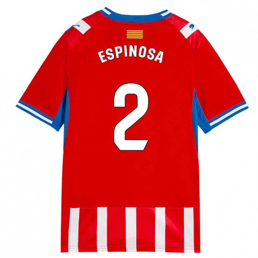 Danxen Enfant Maillot Bernardo Espinosa #2 Rouge Blanc Bleu Ciel Tenues Domicile 2026/27 T-Shirt