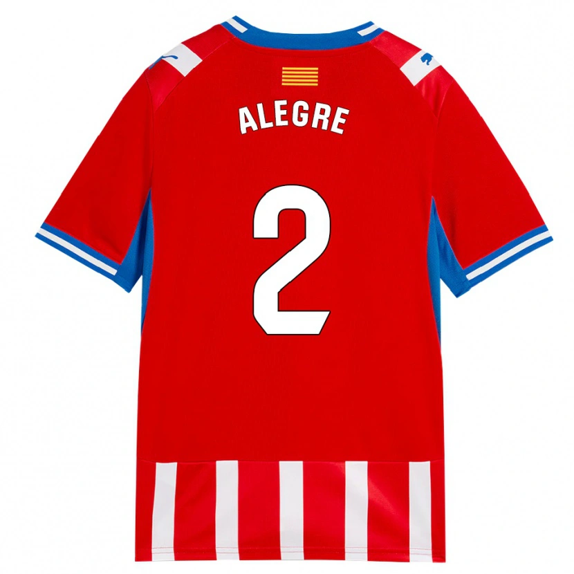 Danxen Enfant Maillot Marc Alegre #2 Rouge Blanc Bleu Ciel Tenues Domicile 2026/27 T-Shirt
