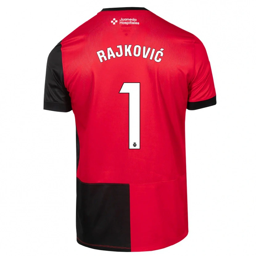 Danxen Enfant Maillot Predrag Rajkovic #1 Noir Rouge Blanc Tenues Domicile 2026/27 T-Shirt