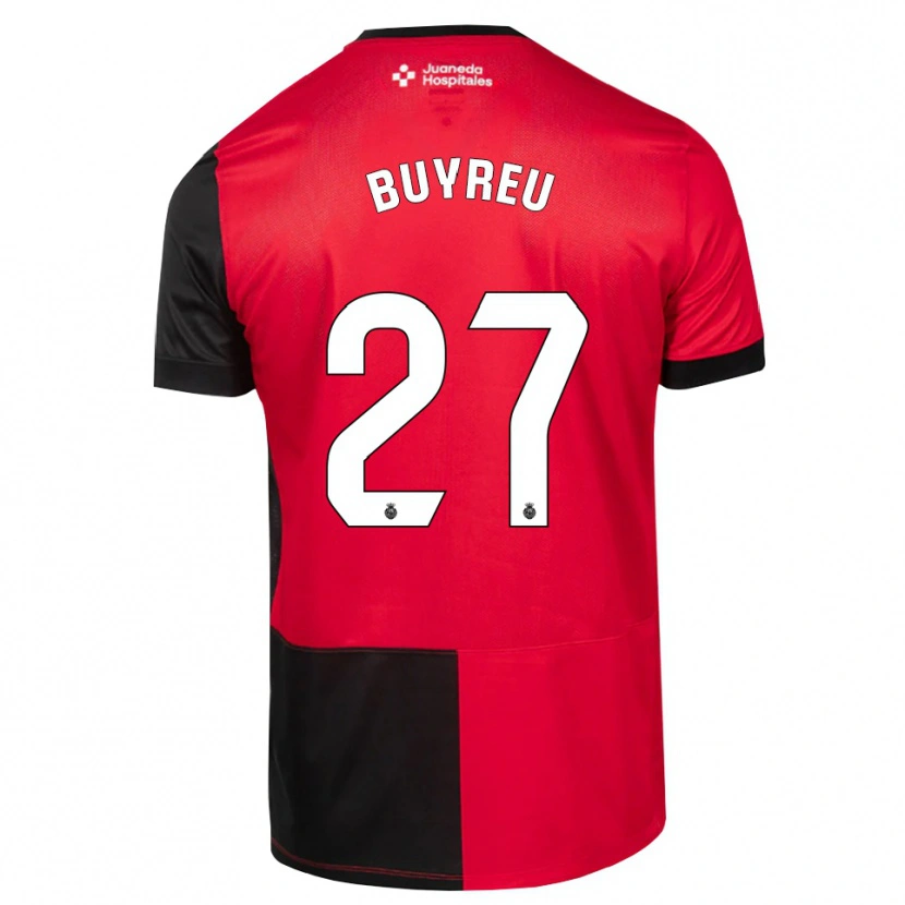 Danxen Enfant Maillot Jan Buyreu #27 Noir Rouge Blanc Tenues Domicile 2026/27 T-Shirt