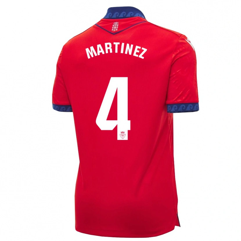 Danxen Enfant Maillot Vera Martínez Viota #4 Rouge Bleu Marine Blanc Tenues Domicile 2026/27 T-Shirt