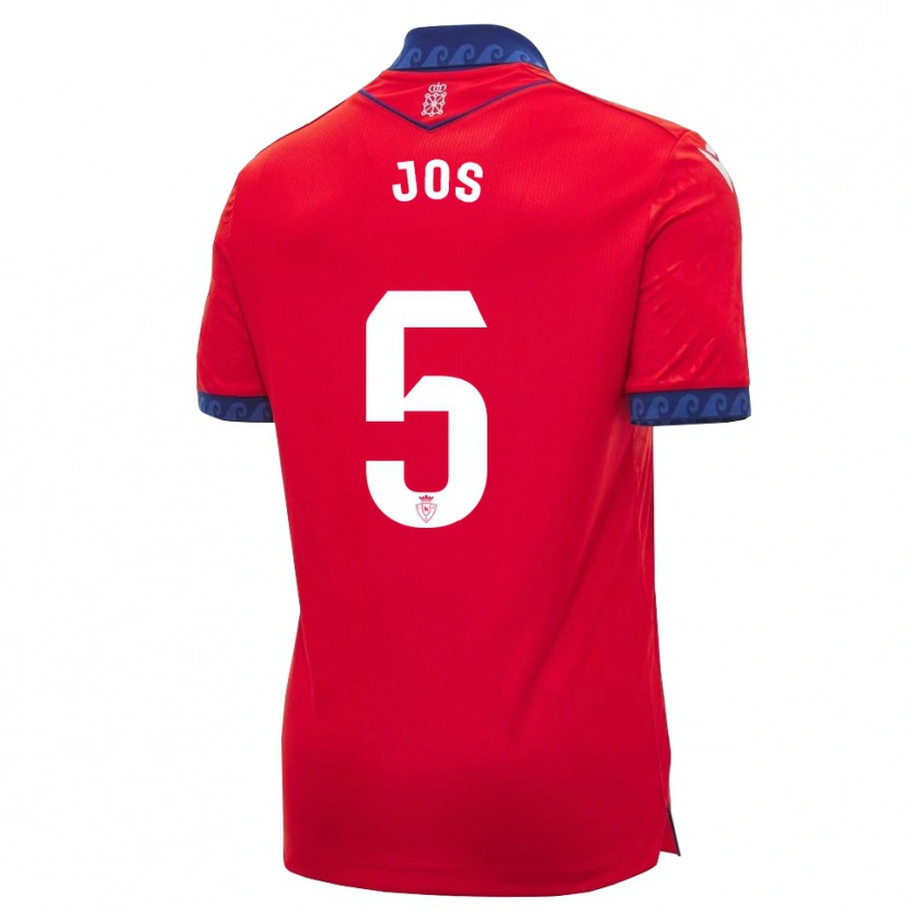 Danxen Enfant Maillot Josune Urdaniz Maurin #5 Rouge Bleu Marine Blanc Tenues Domicile 2026/27 T-Shirt