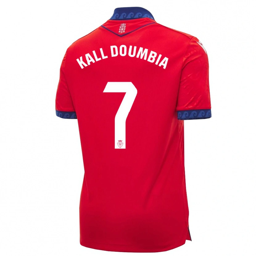Danxen Enfant Maillot Aly Kall Doumbia #7 Rouge Bleu Marine Blanc Tenues Domicile 2026/27 T-Shirt