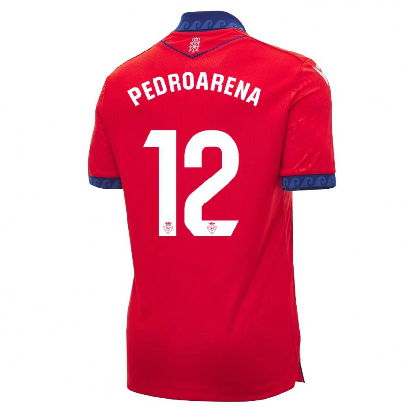 Danxen Enfant Maillot Martin Pedroarena #12 Rouge Bleu Marine Blanc Tenues Domicile 2026/27 T-Shirt