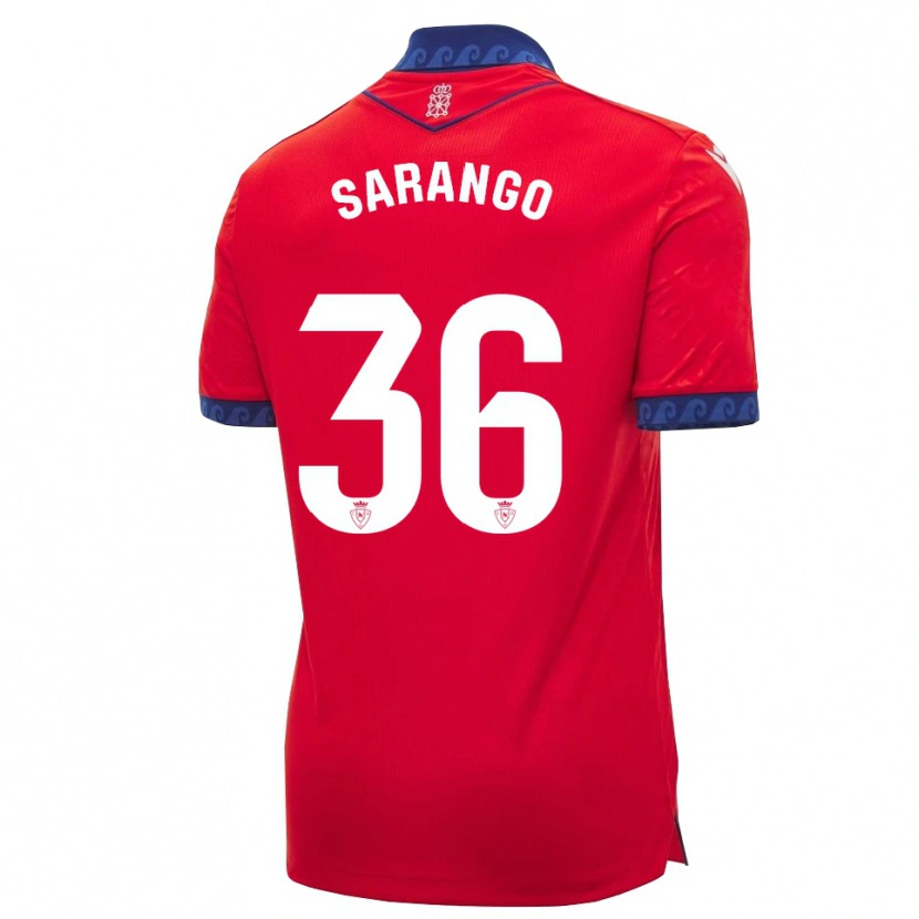 Danxen Enfant Maillot Kepa Sarango #36 Rouge Bleu Marine Blanc Tenues Domicile 2026/27 T-Shirt
