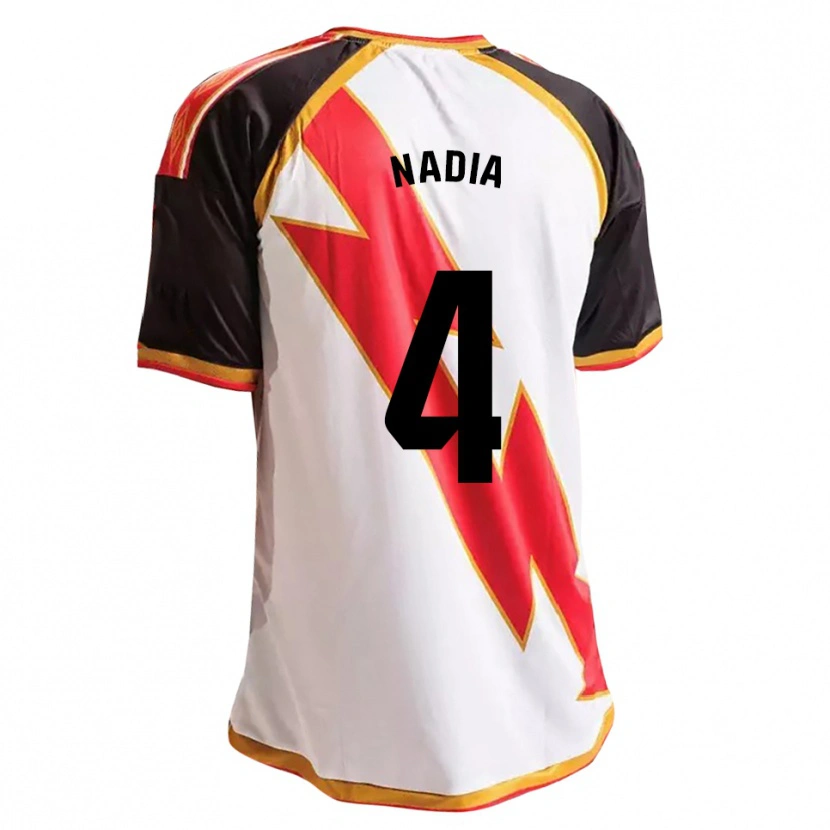 Danxen Enfant Maillot Nadia Dopico Díaz #4 Noir Rouge Blanc Or Tenues Domicile 2026/27 T-Shirt
