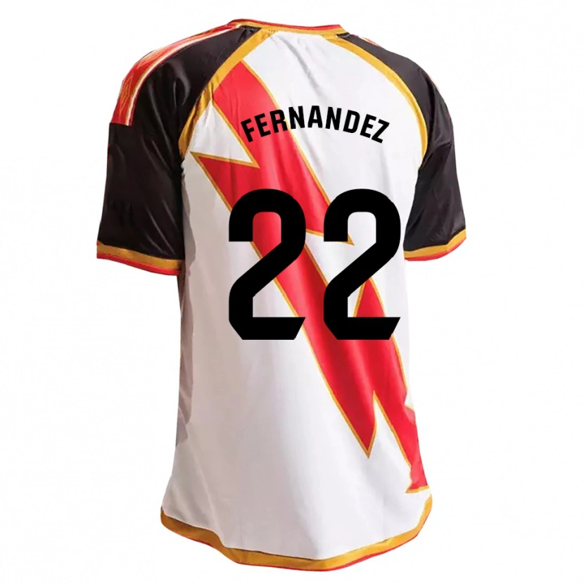 Danxen Enfant Maillot Pelayo Fernández #22 Noir Rouge Blanc Or Tenues Domicile 2026/27 T-Shirt