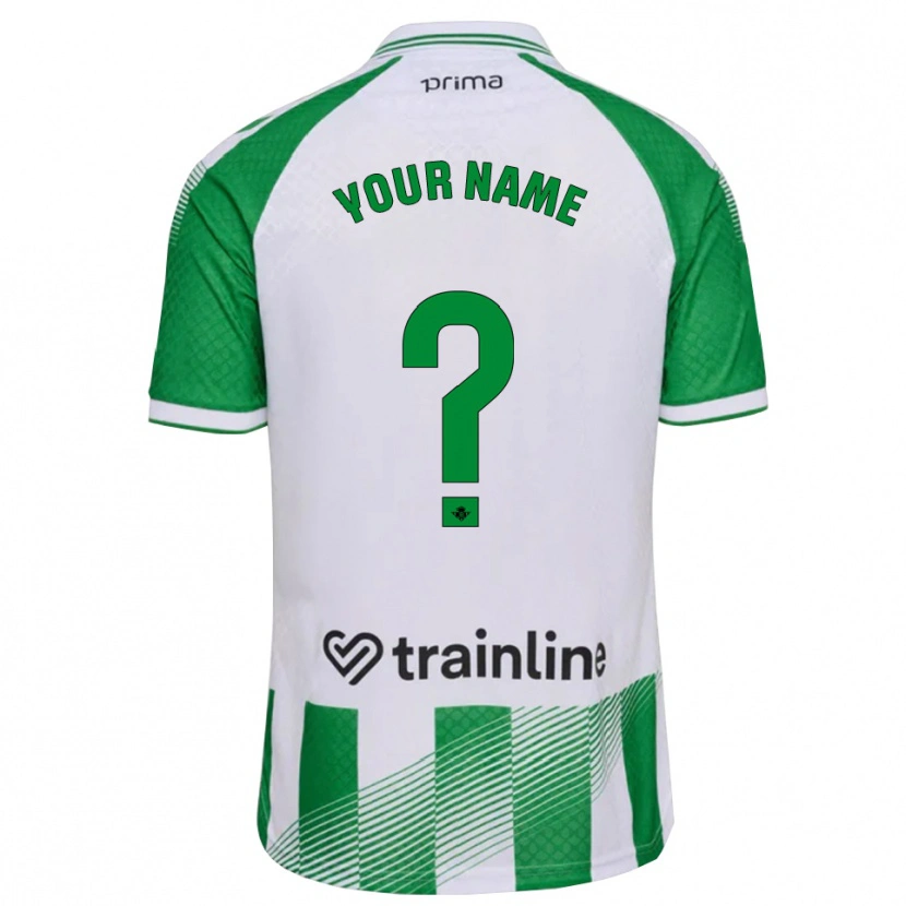 Danxen Enfant Maillot Votre Nom #0 Vert Clair Noir Blanc Tenues Domicile 2026/27 T-Shirt