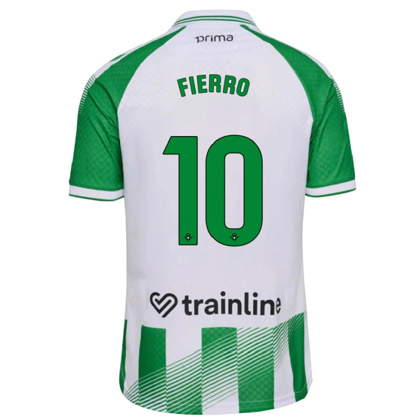 Danxen Enfant Maillot Enzo Fierro #10 Vert Clair Noir Blanc Tenues Domicile 2026/27 T-Shirt