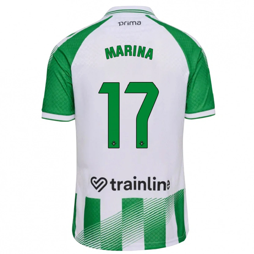 Danxen Enfant Maillot Rodrigo Marina #17 Vert Clair Noir Blanc Tenues Domicile 2026/27 T-Shirt
