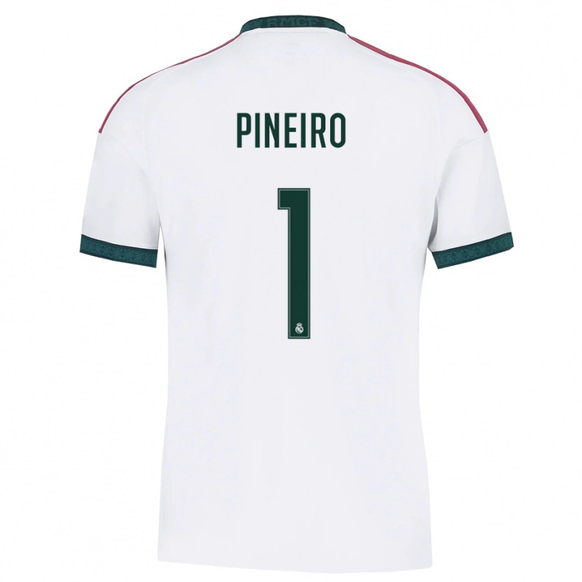 Danxen Enfant Maillot Diego Pineiro #1 Vert Foncé Blanc Rouge Tenues Domicile 2026/27 T-Shirt