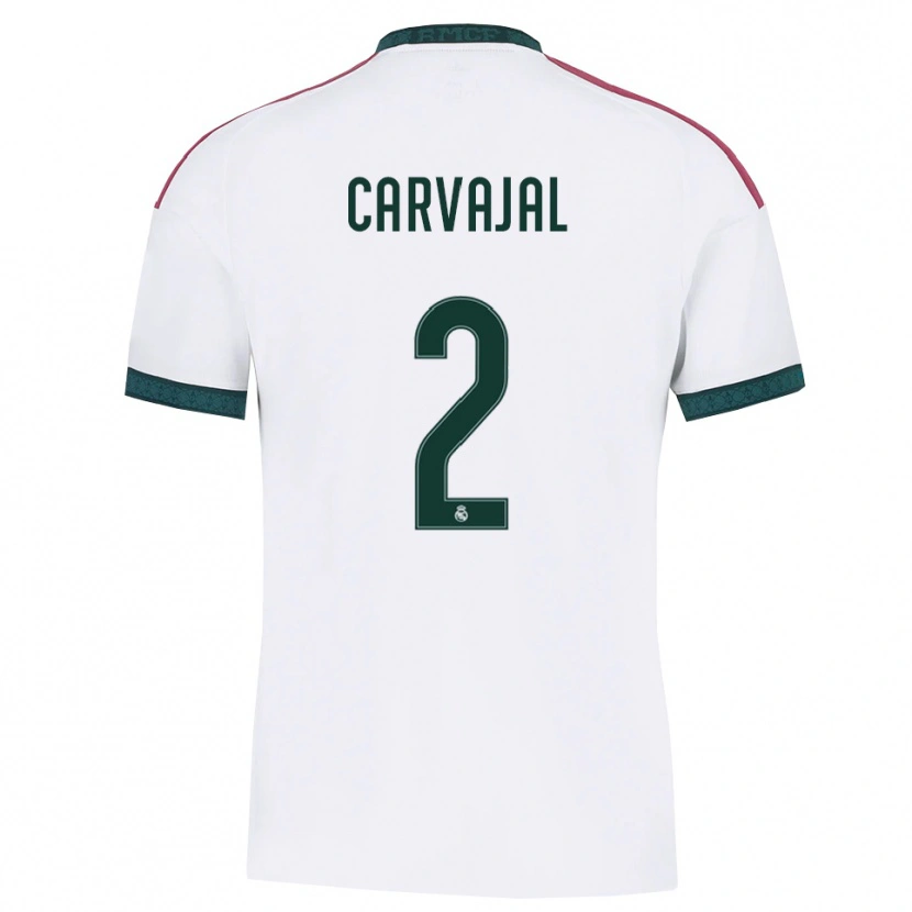 Danxen Enfant Maillot Daniel Carvajal #2 Vert Foncé Blanc Rouge Tenues Domicile 2026/27 T-Shirt