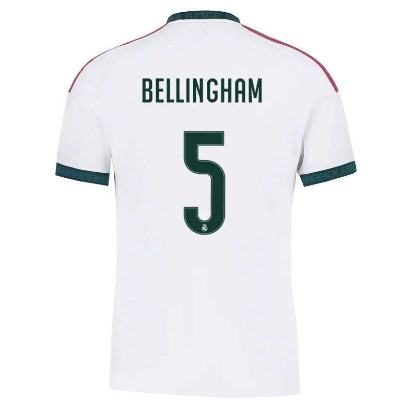 Danxen Enfant Maillot Jude Bellingham #5 Vert Foncé Blanc Rouge Tenues Domicile 2026/27 T-Shirt