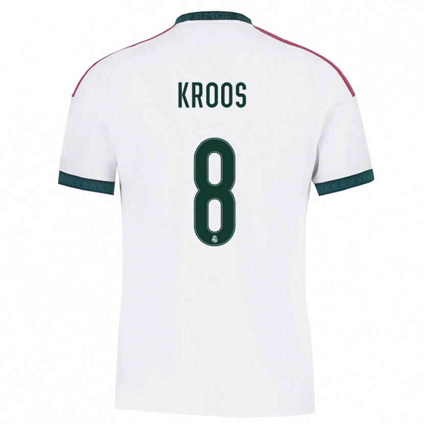 Danxen Enfant Maillot Toni Kroos #8 Vert Foncé Blanc Rouge Tenues Domicile 2026/27 T-Shirt