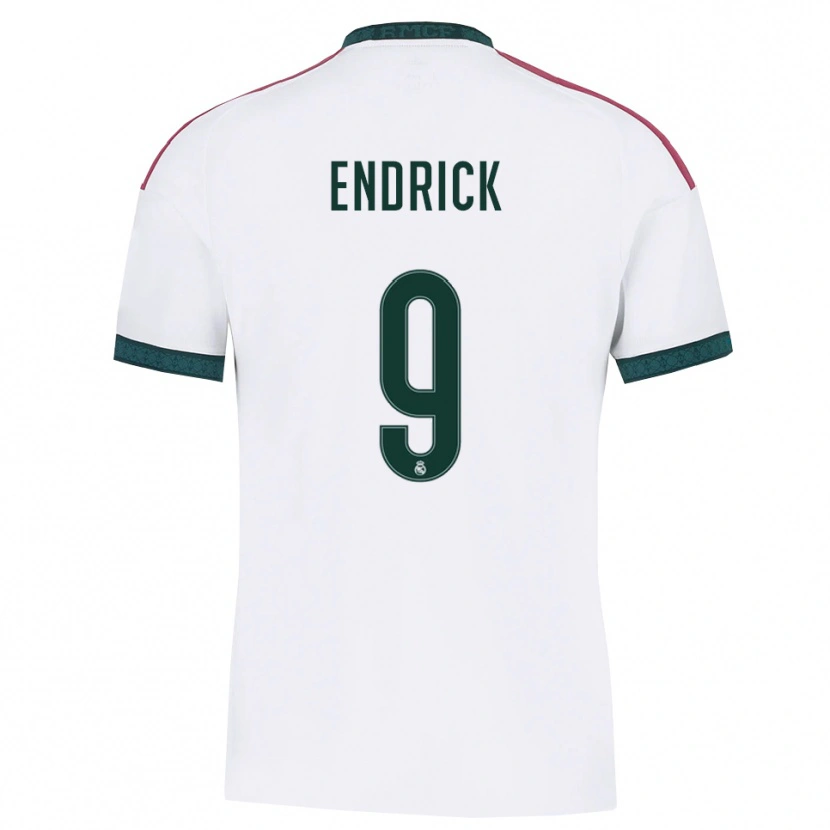 Danxen Enfant Maillot Endrick Felipe Moreira De Sousa #9 Vert Foncé Blanc Rouge Tenues Domicile 2026/27 T-Shirt