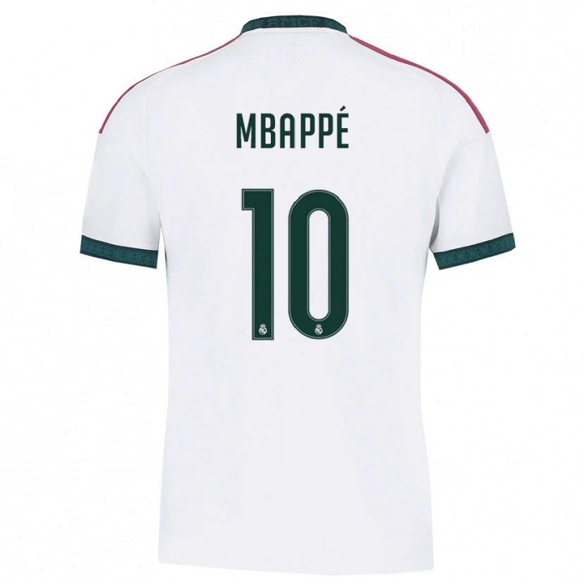 Danxen Enfant Maillot Kylian Mbappé #10 Vert Foncé Blanc Rouge Tenues Domicile 2026/27 T-Shirt