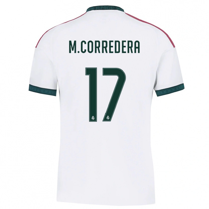 Danxen Enfant Maillot Marta Corredera #17 Vert Foncé Blanc Rouge Tenues Domicile 2026/27 T-Shirt