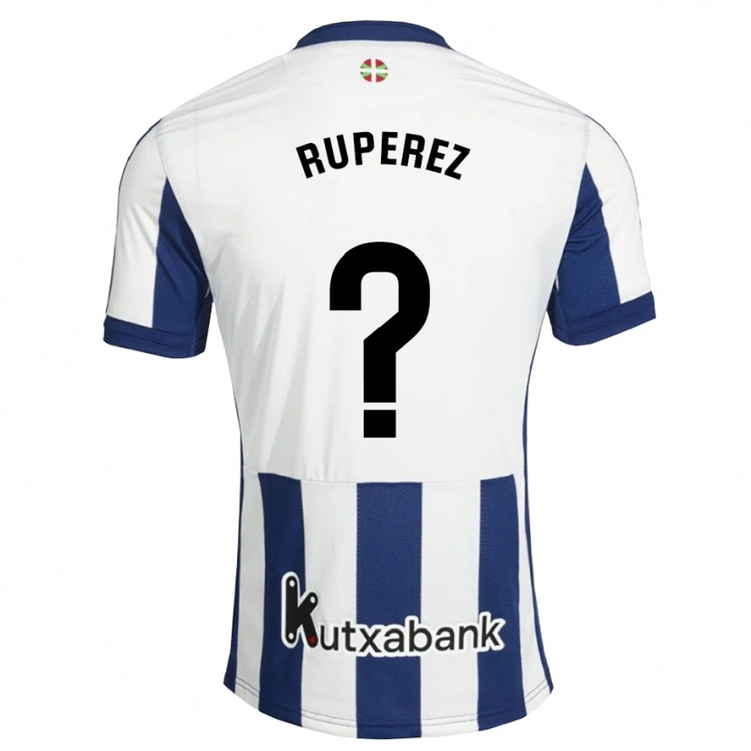 Danxen Enfant Maillot Iñaki Rupérez #0 Bleu Marine Blanc Goldenrod Tenues Domicile 2026/27 T-Shirt