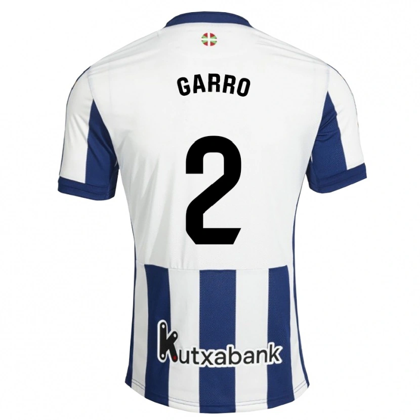 Danxen Enfant Maillot Jon Garro #2 Bleu Marine Blanc Goldenrod Tenues Domicile 2026/27 T-Shirt
