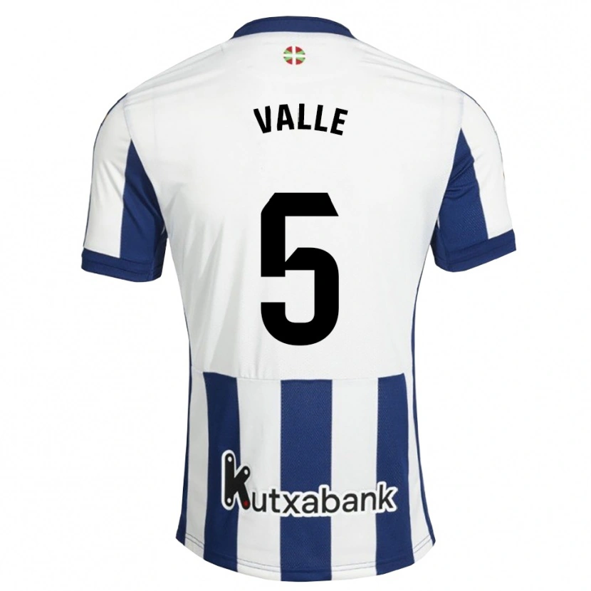 Danxen Enfant Maillot Maria Valle #5 Bleu Marine Blanc Goldenrod Tenues Domicile 2026/27 T-Shirt