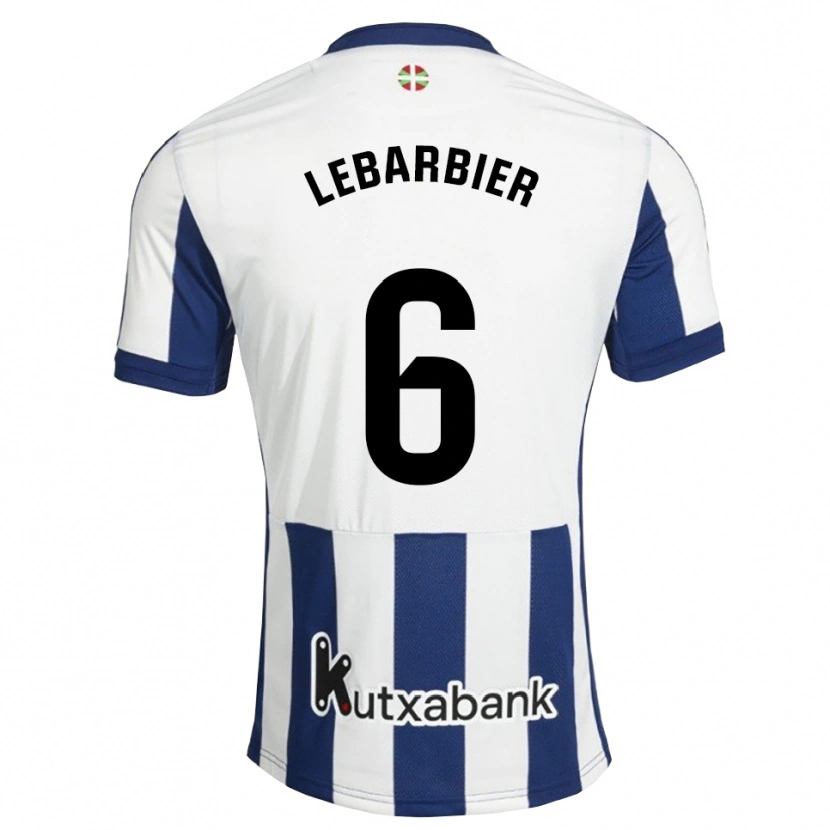 Danxen Enfant Maillot Alex Lebarbier #6 Bleu Marine Blanc Goldenrod Tenues Domicile 2026/27 T-Shirt