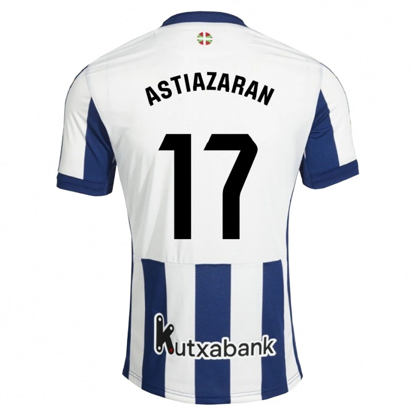 Danxen Enfant Maillot Lander Astiazaran #17 Bleu Marine Blanc Goldenrod Tenues Domicile 2026/27 T-Shirt