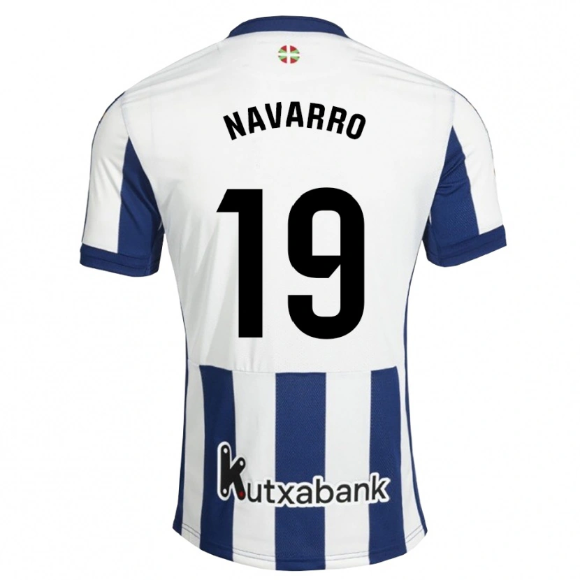 Danxen Enfant Maillot Lorena Navarro #19 Bleu Marine Blanc Goldenrod Tenues Domicile 2026/27 T-Shirt