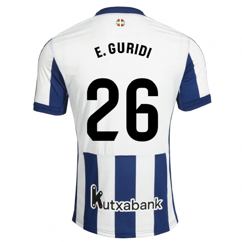 Danxen Enfant Maillot Elene Guridi Mesonero #26 Bleu Marine Blanc Goldenrod Tenues Domicile 2026/27 T-Shirt