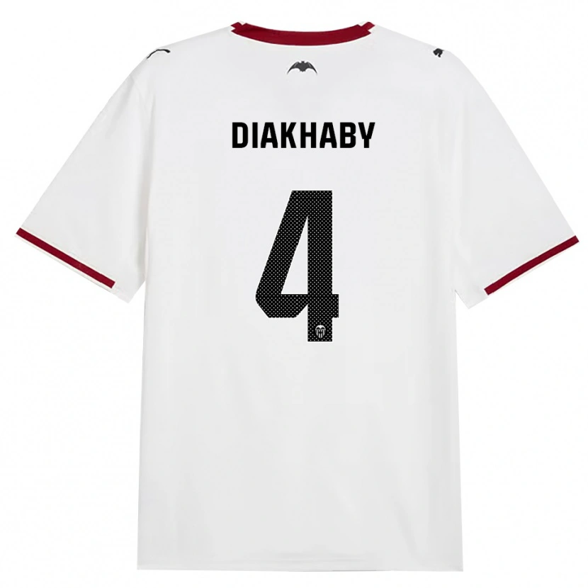 Danxen Enfant Maillot Mouctar Diakhaby #4 Noir Blanc Rouge Jaune Tenues Domicile 2026/27 T-Shirt