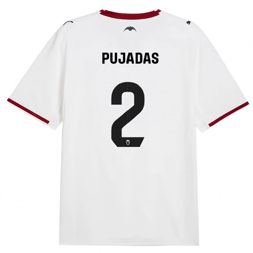 Danxen Enfant Maillot Berta Pujadas #2 Noir Blanc Rouge Jaune Tenues Domicile 2026/27 T-Shirt