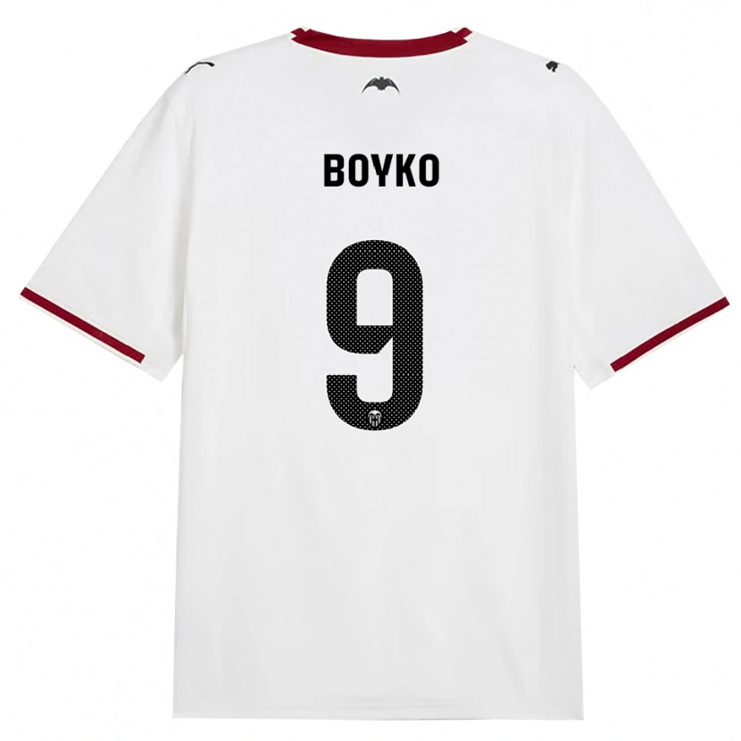 Danxen Enfant Maillot Yaroslav Boyko #9 Noir Blanc Rouge Jaune Tenues Domicile 2026/27 T-Shirt