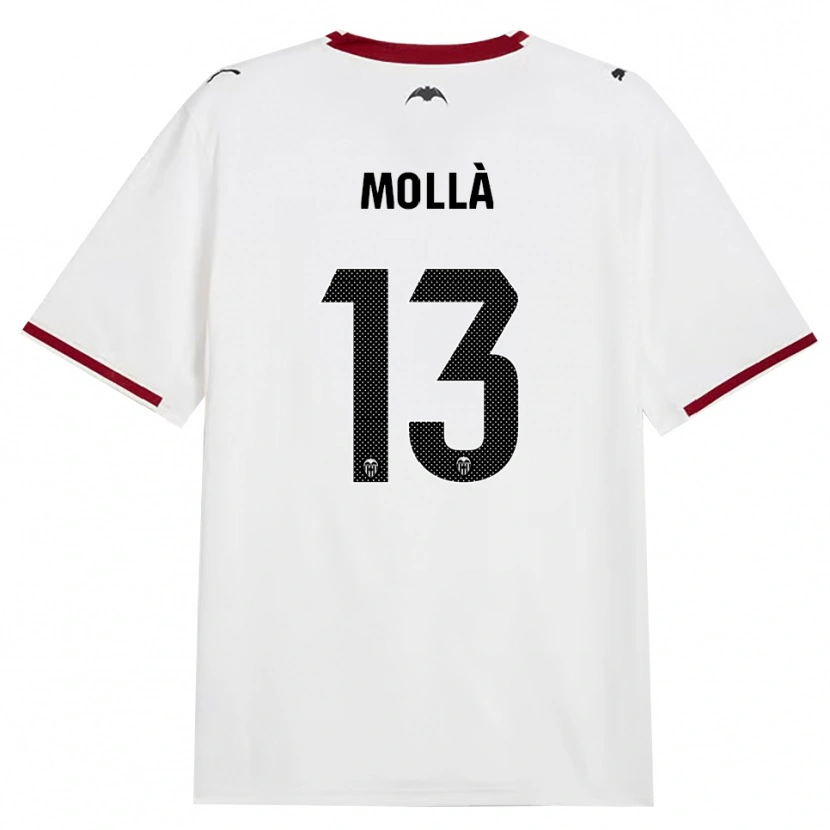 Danxen Enfant Maillot Pablo Mollà #13 Noir Blanc Rouge Jaune Tenues Domicile 2026/27 T-Shirt