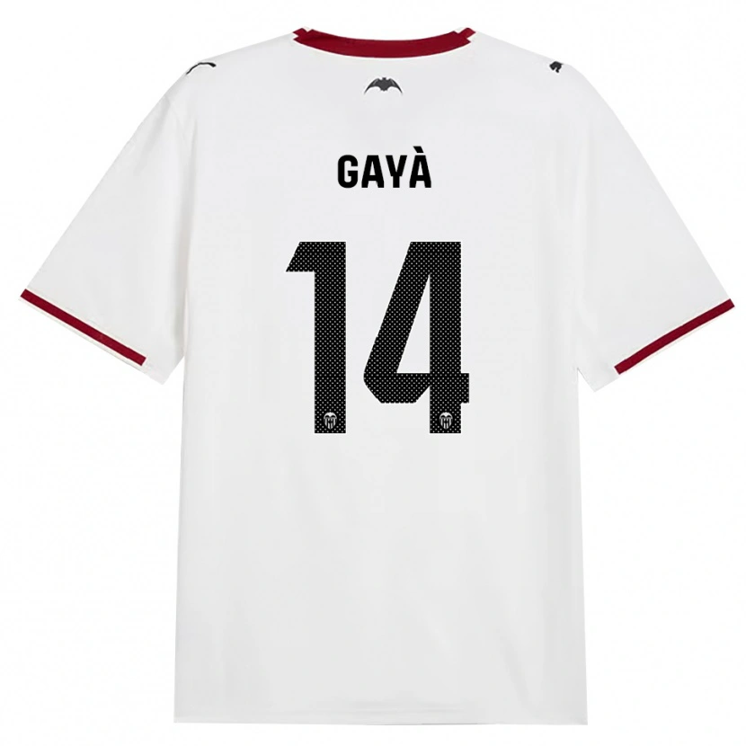 Danxen Enfant Maillot José Gayà #14 Noir Blanc Rouge Jaune Tenues Domicile 2026/27 T-Shirt
